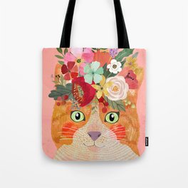 Ginger cat Tote Bag