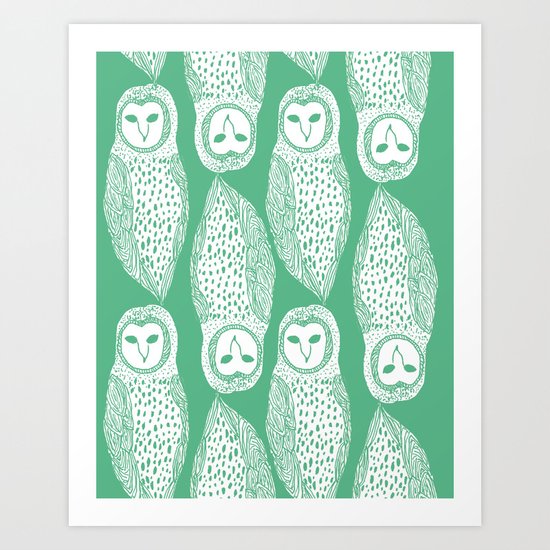 Owls Art Print