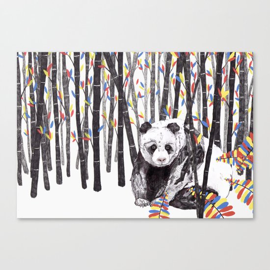 Panda Bear // Endangered Animals Canvas Print
