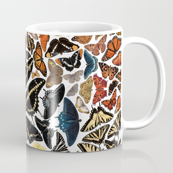 Butterflies of North America Pattern Coffee Mug
