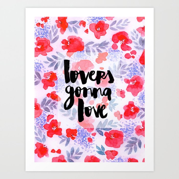 Lovers [Collaboration with Jacqueline Maldonado] Art Print