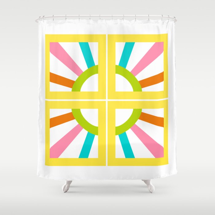 Breeze Block Eleven MLEC Shower Curtain