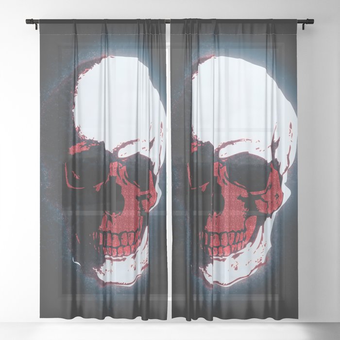 Skull Sheer Curtain