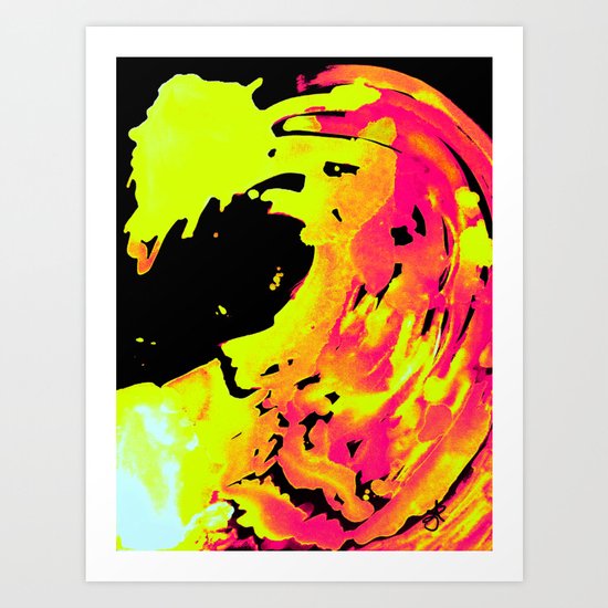 Solar Flare Wave Art Print