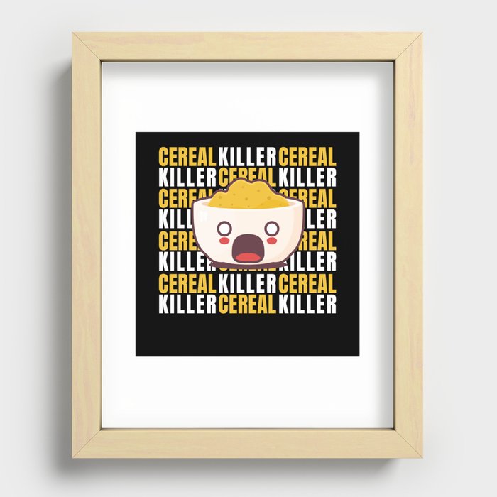 Cereal Killer Halloween Costume Monster Recessed Framed Print