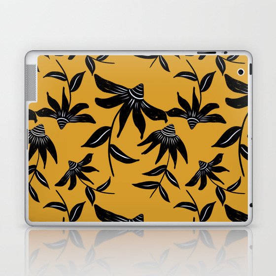 Echinacea - Yellow Laptop & iPad Skin