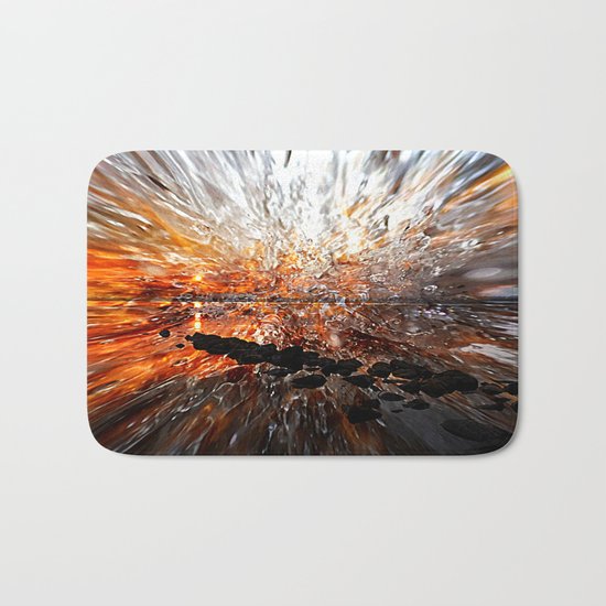 Abstract sunset Bath Mat