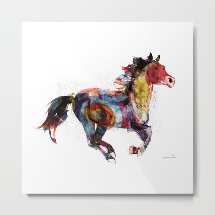 Horse (Running Happiness) Metal Print