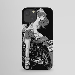 Anime Biker Girl Moka iPhone Case