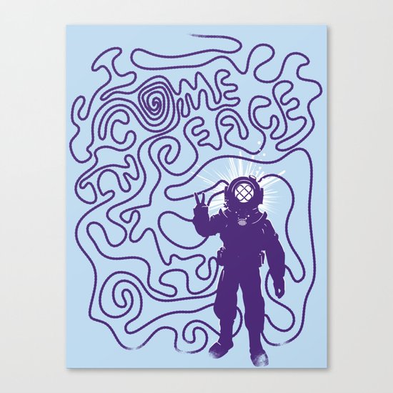 I come in Peace Canvas Print