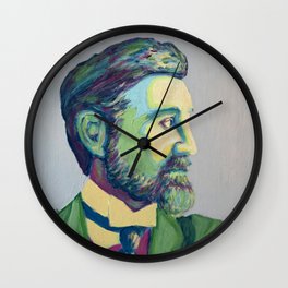 Coloured Roger by Machale O'Neill Wall Clock