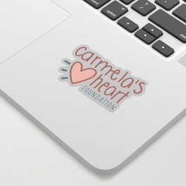 Carmela's Heart Logo Sticker