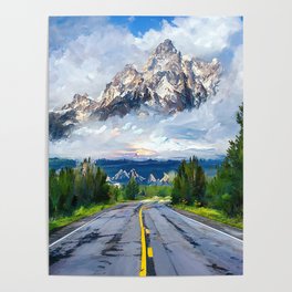 The Grand Teton National Park  Poster