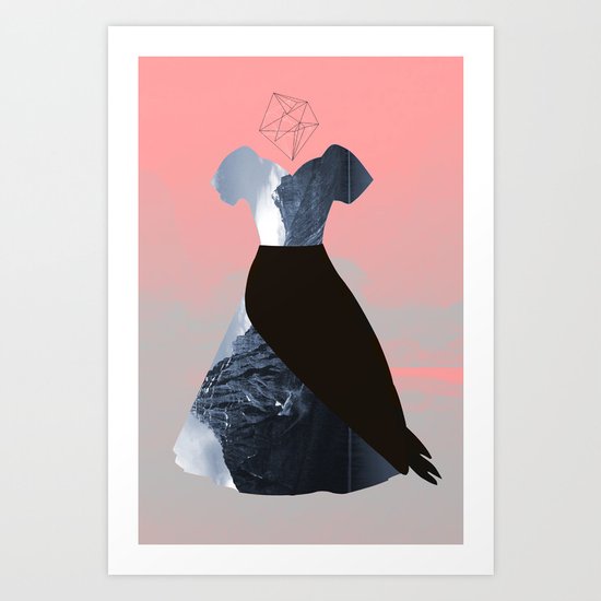 Filled with line Art Print