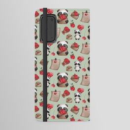 Cute Valentine's Day Panda Bear Pattern Android Wallet Case