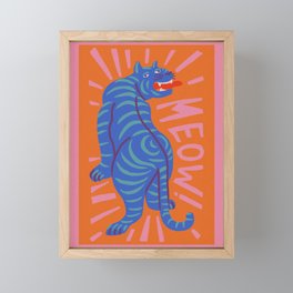 Meow Framed Mini Art Print