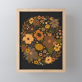 Fall Florals Framed Mini Art Print
