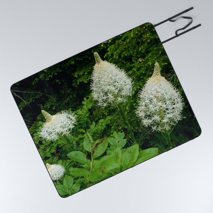 Bear Grass Wildflowers Picnic Blanket