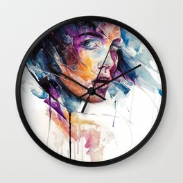 sheets of colored glass Wall Clock