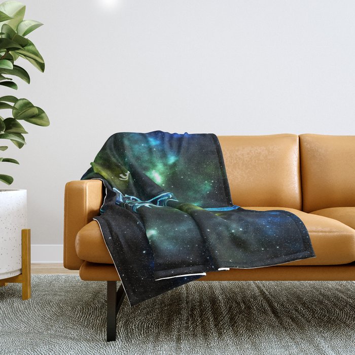 Neon Bill Cipher Throw Blanket