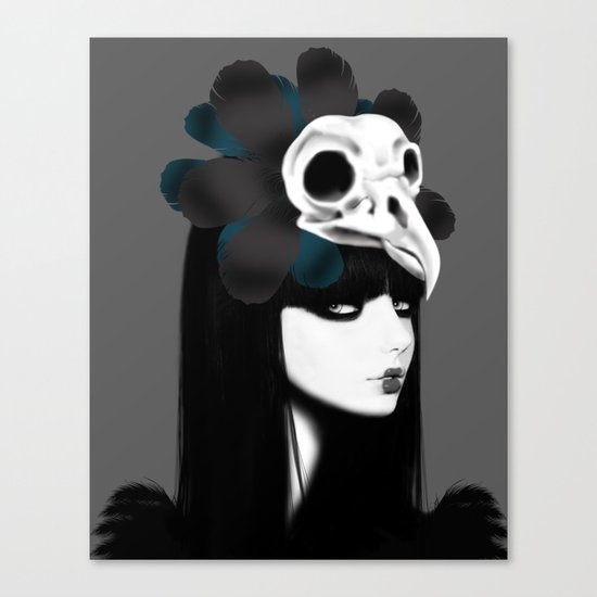 dark bird (lady bird) Canvas Print