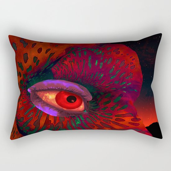 Contemplation of an alien nature Rectangular Pillow