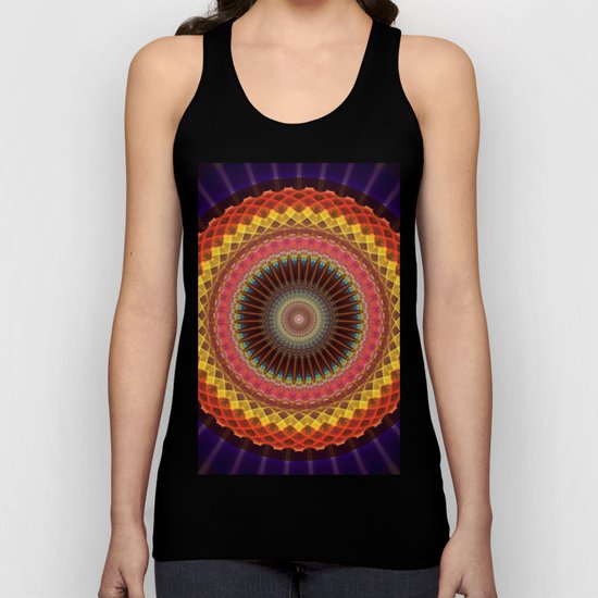 The mandala of Energy Unisex Tank Top