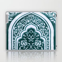 Floral Arch Turquoise Laptop Skin