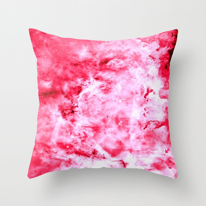 Pink Carina neBUla Throw Pillow