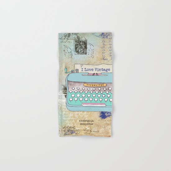 Typewriter #3 Hand & Bath Towel