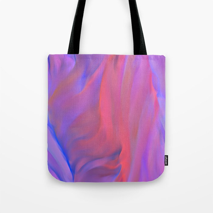 Neon Flow Nebula #11: blue & pink Tote Bag