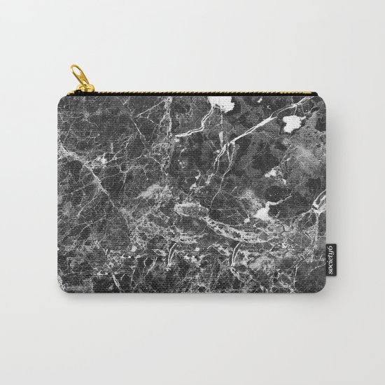 Emprador monochrome marble splash Carry-All Pouch