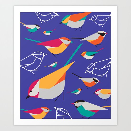 Birds Talk Art Print