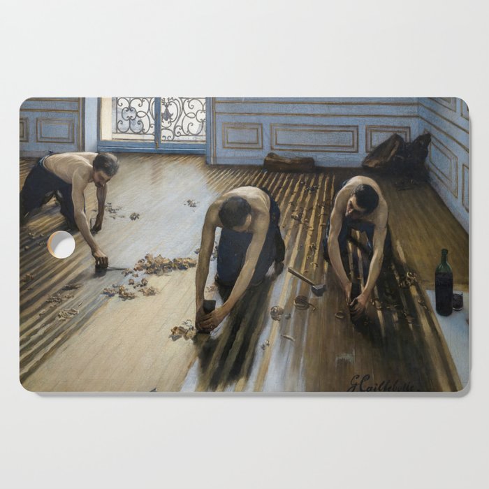 Gustave Caillebotte - The Floor Scrapers Cutting Board