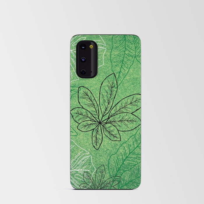Green leaves for a natural lovers Android Card Case