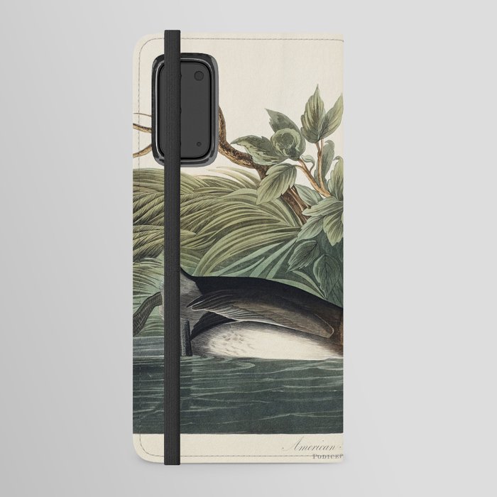 American Pied-billed from Birds of America (1827) by John James Audubon  Android Wallet Case