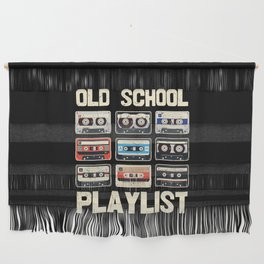 Old School Playlist Cassette Tapes Retro Wall Hanging