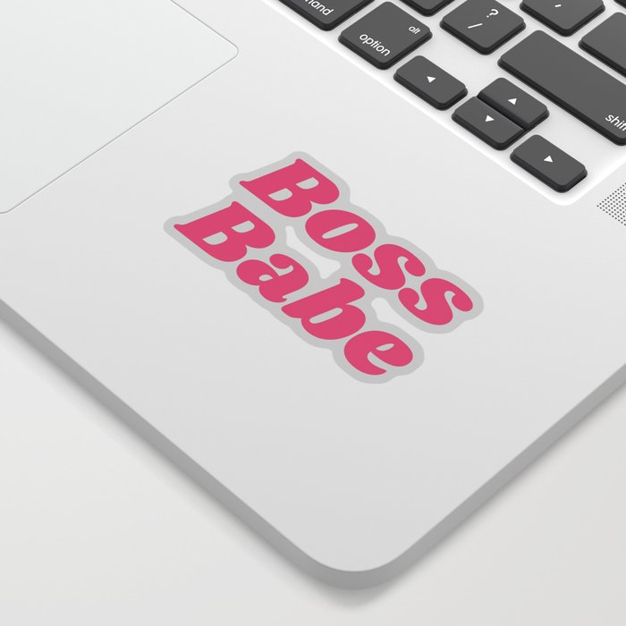Retro Boss Babe - Pink Sticker