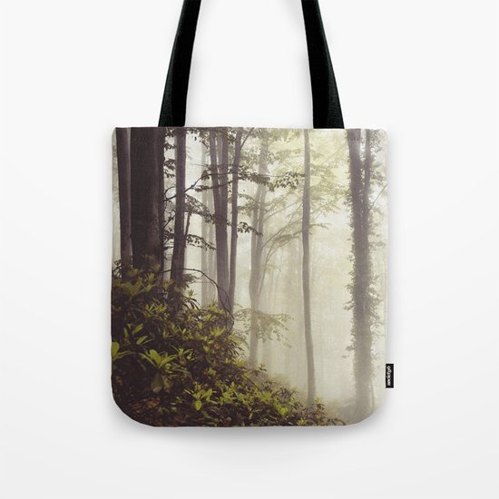 misty forest Tote Bag