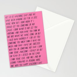 the valentine's card for the person you're not sure you should get a valentine's card for Stationery Card