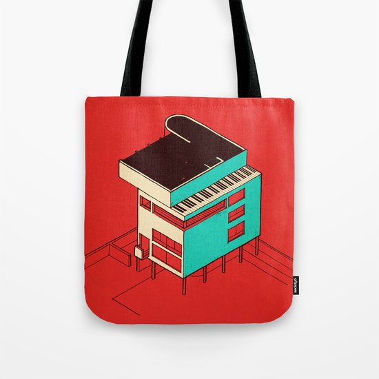 Music & Architecture Tote Bag
