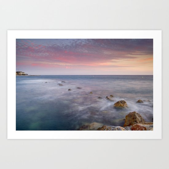 Pink seasunset Art Print