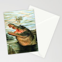 Adult Alligator Smiling Stationery Cards