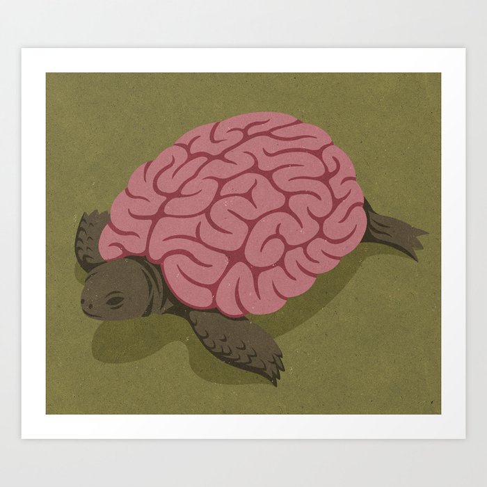 Tortoise brain Art Print