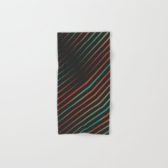 Turquoise vs Red Hand & Bath Towel