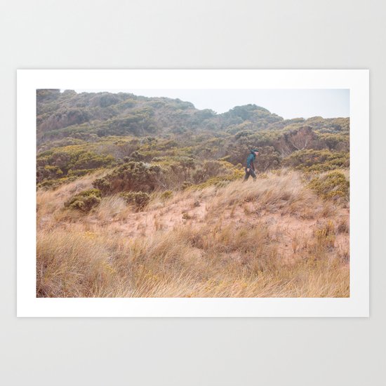 Through the grass Art Print