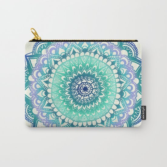 Deep Forest Flower Carry-All Pouch