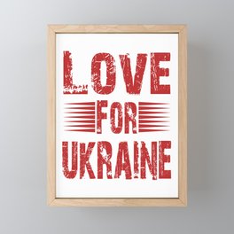 Love For Ukraine Framed Mini Art Print