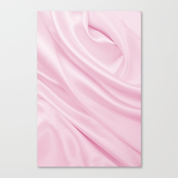 Blush Pink Silk Canvas Print