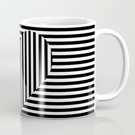 Hearth Shape on Stripes Coffee Mug